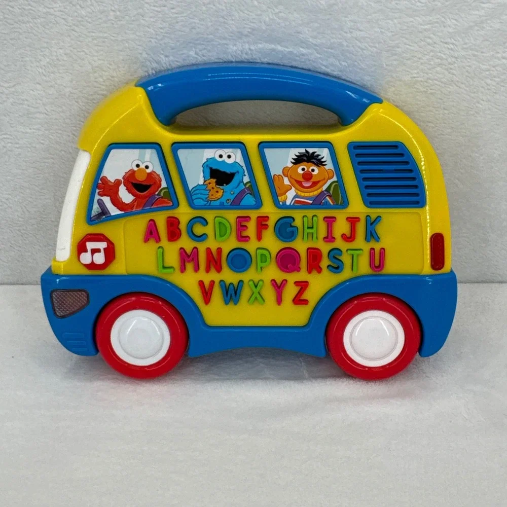 Vintage Sesame Street Elmo's Alphabet Bus ABC Learning Musical Toy Fisher Price
